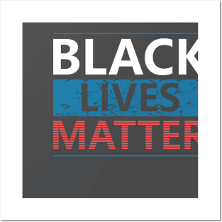 Black Lives Matter USA Flag Posters and Art